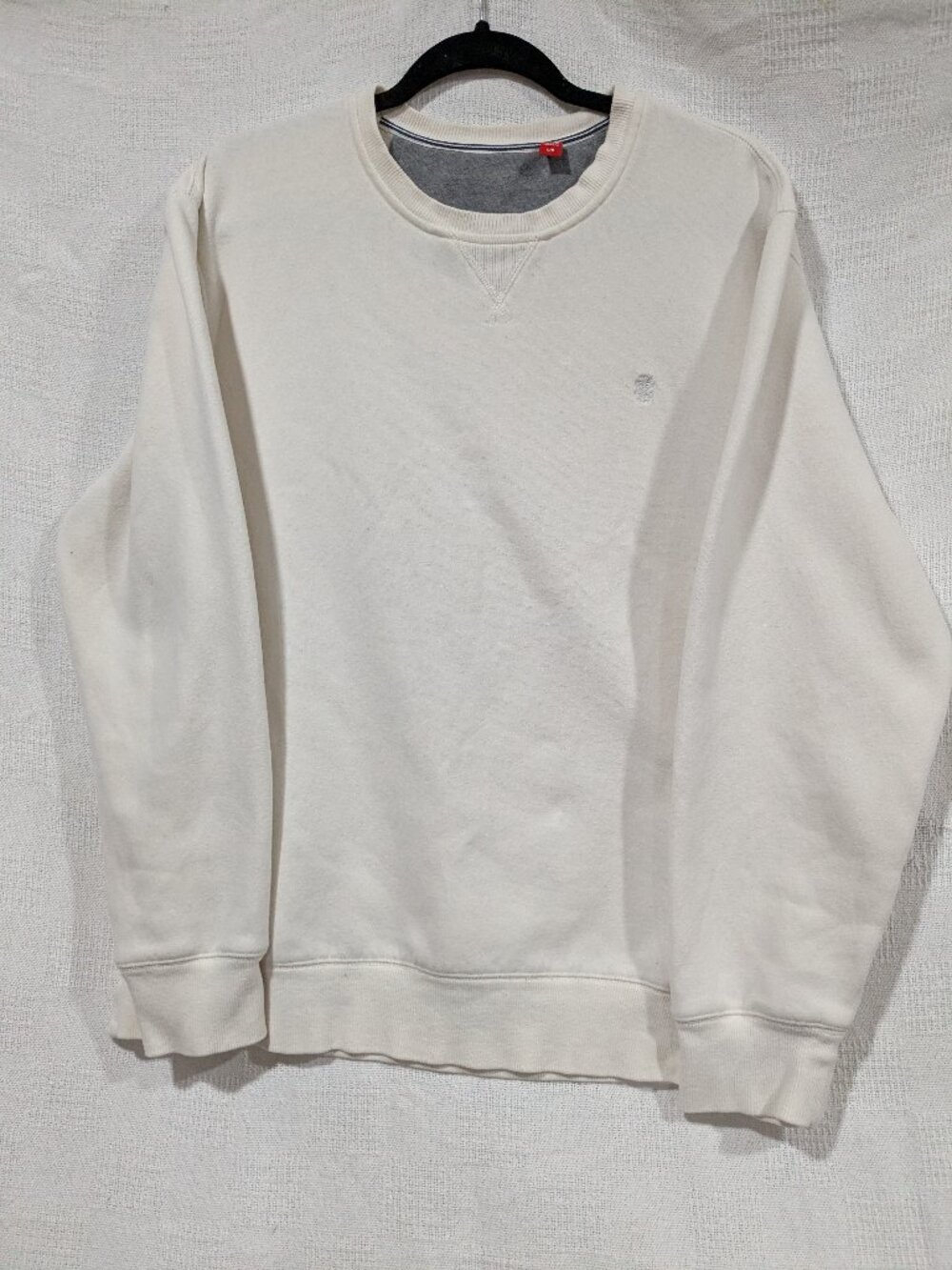 Izod Cream Crewneck Sweatshirt Large